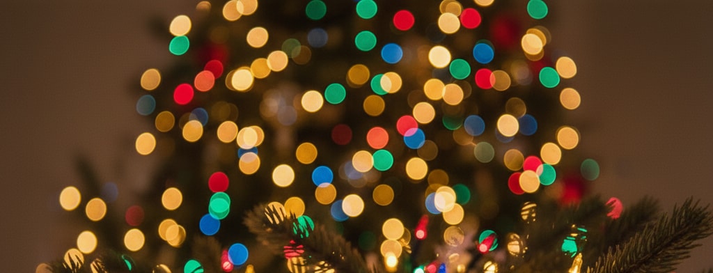 bokeh christmas lights Augusta