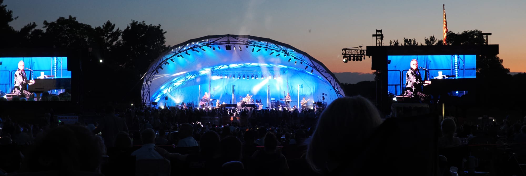 outdoor concert venue at sunset Augusta
