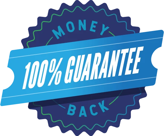 100% Money-Back Guarantee badge